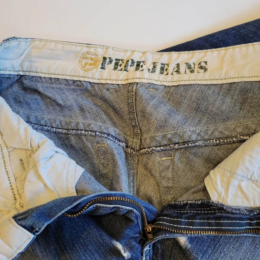 Pepe Jeans Vintage Baggy Denim Raised Stitching. Mens 34/32